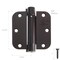 Cauldham (2 Pack) Heavy-Duty 3-1/2" Self-closing Spring Door Hinge with 5/8" Radius Corners, UL Listed